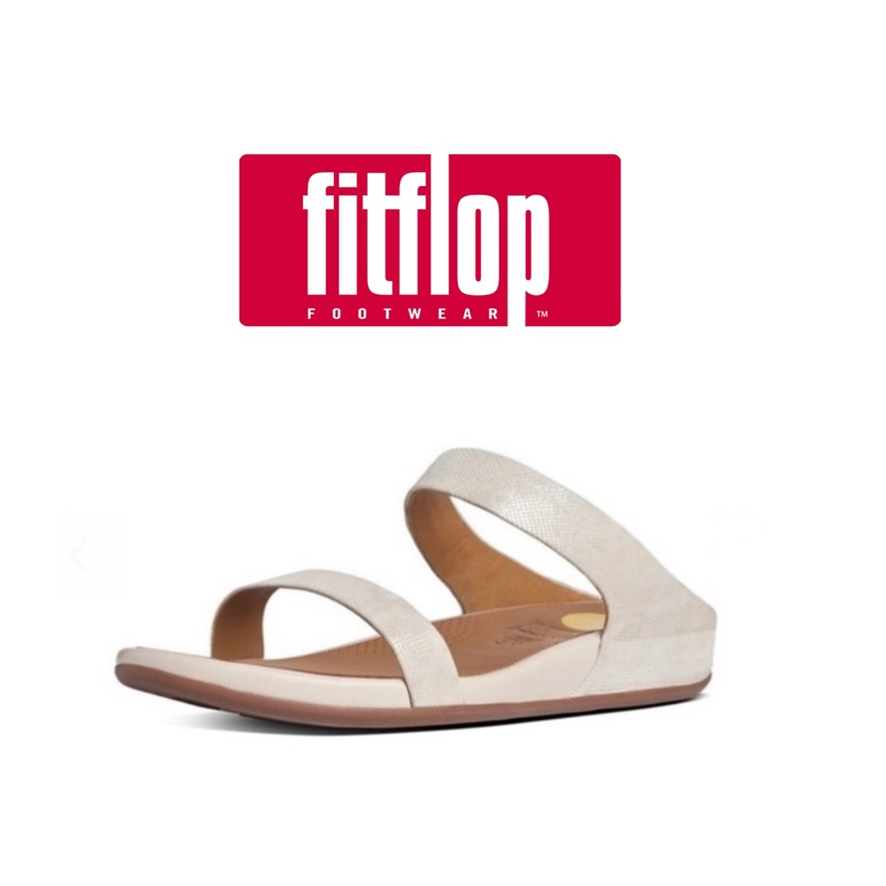 ☀️ Fitflop Banda Opul Cream Slide Sandal